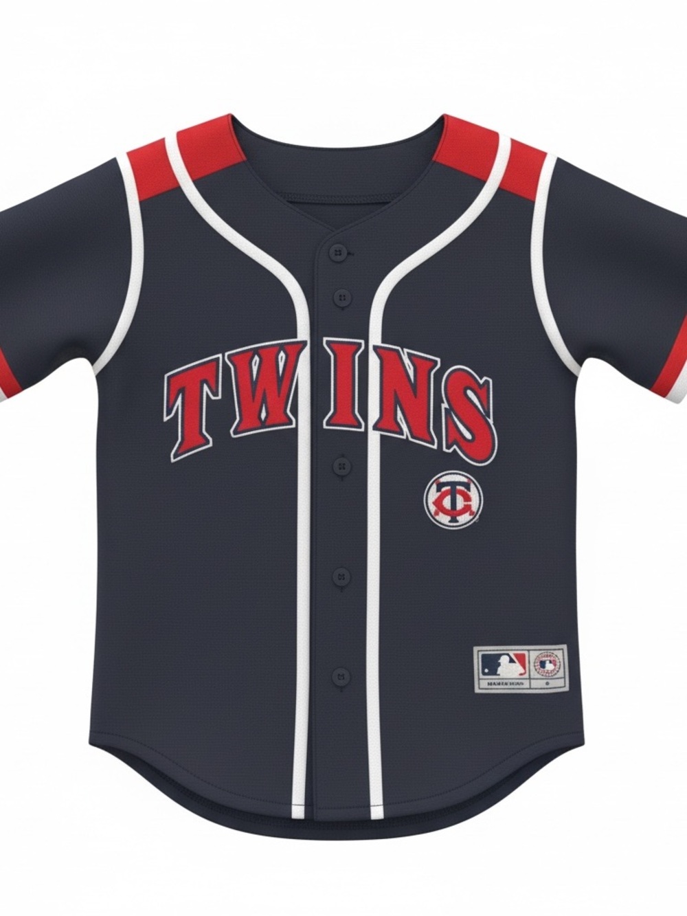 Genuine Merchandise Navy & Red Twins Kids Baseball Jersey size 3T